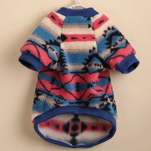 Dog Jacket with Leash Hole Warm Fleece <b>Pet</b> <b>Clothes</b> for Outdoor Walking - Product Image 2