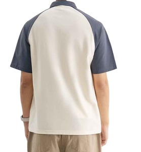 Camiseta polo con cremallera de poliéster de alto rendimiento, de secado rápido, adecuada para tenis, golf, actividades al aire libre y correr, para hombre. - Product Image 4