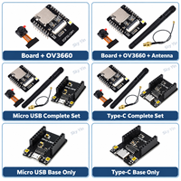 Module de vision IoT ESP32-CAM OV3660 avec caméra 3MP, carte de développement WiFi BT, antenne 2.4G et connecteur de programmation Micro USB Type-C