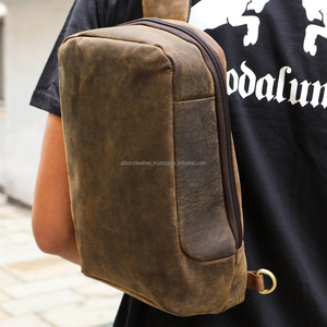 Wholesale Price Full Grain Leather Backpack Mens <b>Laptop</b> Bag <b>for</b> Business Travel Custom Logo <b>Laptop</b> Backpack OEM Accepted - Product Image 4