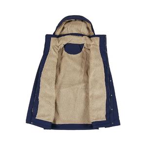 Veste parka en polyester sur mesure, vente chaude, pour homme, vêtements d'hiver, confortable, élégante, à capuche, avec plusieurs poches - Product Image 2