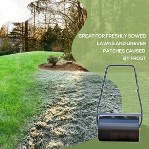 38L Heavy Duty Poly Lawn Roller U Handle <b>Garden</b> <b>Tool</b> <b>Set</b> for Plant Care Manual Push/Tow Roller Filled with Water or Sand - Product Image 4