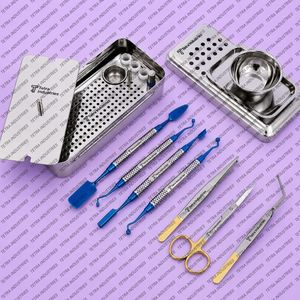Juego de Instrumentos Quirúrgicos Dentales de Acero Inoxidable Reutilizables Manuales para Fibrina Rica en Plaquetas (PRF), Injerto Óseo, Membrana GRF, CE ISO - Product Image 6
