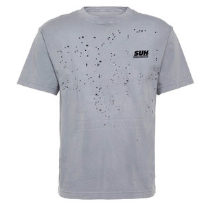 เสื้อยืดคุณภาพสูง ทรงหลวม คอโอ ผ้าฝ้าย 100% ระบายอากาศได้ดี ไม่ยับง่าย เป็นมิตรต่อสิ่งแวดล้อม สำหรับผู้ชาย - Product Image 1