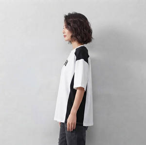 Plus Size Women's Loose Fit <b>Raglan</b> Sleeve T-Shirt Crew Neck Short Sleeve 100% Cotton Jersey Breathable Casual Letter Print Logo - Product Image 3