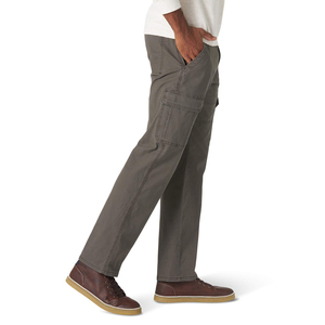 Men's Casual <b>Cargo</b> Pants Straight Leg Midweight Canvas Multiple Pockets Breathable Button Fly Autumn Wear - Product Image 2