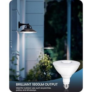 Confezione da 2 Lampadine LED PAR38 Dimmerabili IP65, Equivalente a 120W, per Illuminazione Esterna di Patio, Giardino, Portico, Vialetto e Garage - Product Image 6