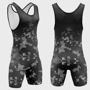 Singlet de Lucha Libre con Sublimación Personalizada, Camuflaje, Secado Rápido, Uniforme de Artes Marciales de Una Pieza para Adultos, Nombre y Número - Product Image 5