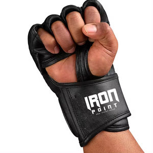 Guantes de Entrenamiento de MMA de Cuero Duradero, Cierre de Gancho y Bucle, Personalizables, Equipo Deportivo Unisex - Product Image 3