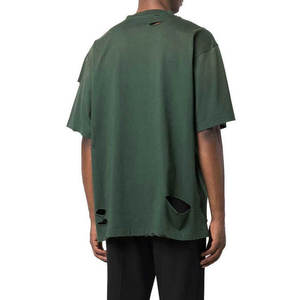 T-shirt Homme Oversize Personnalisé en Gros, Effet Vieilli, Coton Lourd 100%, Service OEM - Product Image 2