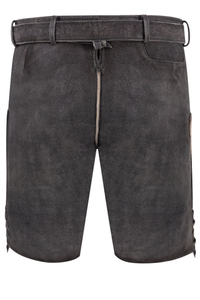 Pantalones Cortos Tradicionales Bávaros para Hombre, Lederhosen Negros Bordados, Cintura Media, Transpirables, Ecológicos, para Oktoberfest - Product Image 6