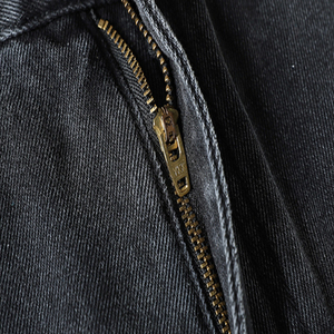 Jeans de Mezclilla de Algodón para Hombre, Corte Recto, Ajuste Holgado, Cintura Media, Color Sólido, Estilo Casual para Otoño - Product Image 4