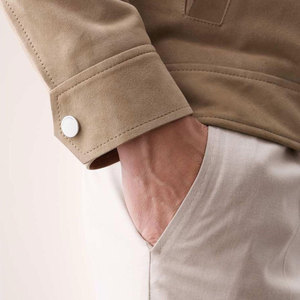 Everyday Wear <b>Suede</b> Leather <b>Jacket</b> Modern Casual Style <b>Suede</b> Leather <b>Jacket</b> Soft Fabric With Comfortable Fit - Product Image 5