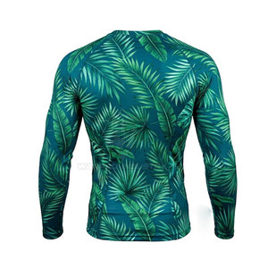 Rashguard anti-transpiration pour homme, à séchage rapide, manches longues, compression, pour entraînement sportif, performance active - Product Image 3