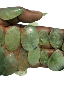Lote al por mayor de cabujones de prehnita natural verde de formas variadas - Precio - Product Image 6