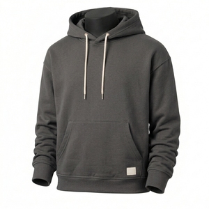 Sudadera con Capucha Extra Grande para Hombre, 100% Algodón Grueso, con Logotipo Personalizado Bordado, Felpa Francesa, Hombros Caídos, para Invierno - Product Image 1
