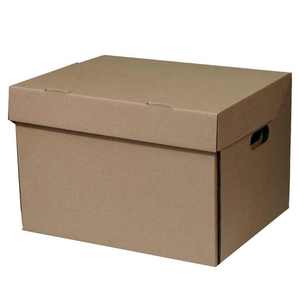 Boxit.pk Custom Corrugated Banker Archive Box Brown Document Storage & Moving Carton with Lid and Handles - Product Image 3