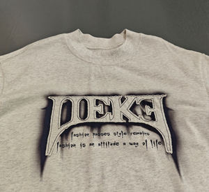 Manufacturer Men Oversized Boxy T-shirt Distressed Embroidery Patches Logo DTG Printing <b>Spray</b> Dirty Color Streetwear Unisex - Product Image 2