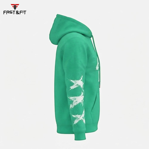 Sudadera con Capucha de Punto Estilo Casual Urbano, Hombros Caídos, Transpirable, Ropa de Invierno con Estampado Frontal, en Oferta - Product Image 3
