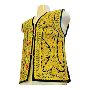 Chaleco afgano Kuchi Charma Dozi para hombre, chaleco bordado Waskat, para vestimenta formal, a la moda y cultural. - Product Image 1