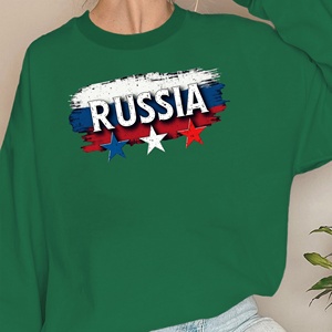 Sudaderas de mujer bandera RUSSIA - Product Image 5