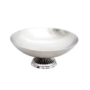 Tazón de Servir de Metal de Estilo Moderno, Tazón de Acero Inoxidable para Alimentos, Vajilla Refinada para Cocina y Comedor, Plato para Servir Ensaladas y Frutas, Uso Doméstico - Product Image 3