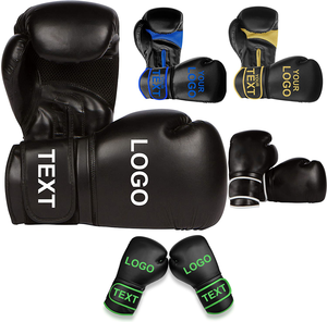 ถุงมือชกมวยหนังแท้แบบมีแถบตีนตุ๊กแก ป้องกันการลื่น จับกระชับมือ สำหรับฝึกซ้อม MMA และการต่อสู้  รับสกรีนโลโก้  สำหรับทุกเพศ - Product Image 1