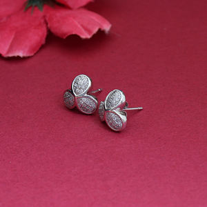 Nuevos Aretes de Plata con Diseño de Racimo 2026, Aretes de Circonia Cúbica, Joyería para Mujeres y Niñas, para Usar en Fiestas - Product Image 4