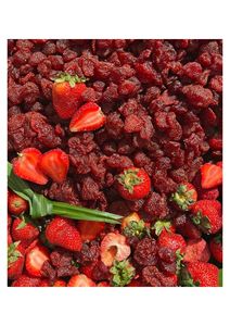 Cubes de fraises séchées premium, ingrédient naturel pour garniture de desserts au yaourt et transformation alimentaire - Product Image 5