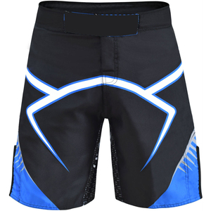 Shorts de combat MMA pour hommes de qualité supérieure avec logo personnalisé et poches latérales, vente en gros, 100% polyester, séchage rapide - Product Image 1