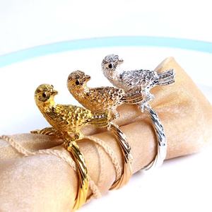 Palmier métal stocké caractéristique argent nickelé rond de serviette fait main pour la décoration de Table de Restaurant rond rond - Product Image 3