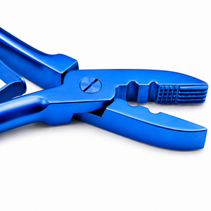 Pinzas de Acero Inoxidable Azules para Extensiones de Cabello, Herramienta para Instalación y Remoción, Calidad de Salón - Product Image 2