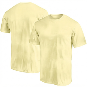 Camiseta Deportiva de Manga Corta para Hombre, Cuello Redondo, 100% Algodón, Color Rojo Sólido, Ajuste Regular, Transpirable, 180g, de Alta Calidad - Product Image 1