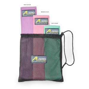 Aero Heavy Resistance Cotton Latex Nylon Exercise Bands Set 3 Adjustable High Elastic Breathable Gym Hip <b>Circle</b> Portable - Product Image 5