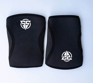 สนับเข่าแบบยืดหยุ่นพิมพ์โลโก้ได้ สำหรับครอสฟิตและยกน้ำหนัก - Product Image 3