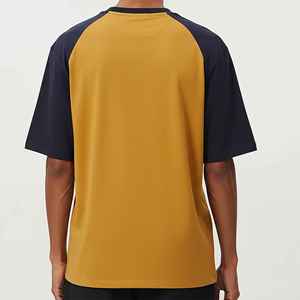 Wholesale High Quality 100% Cotton 180g Custom Digital Printed logo Solid Loose Fit Breathable Drop Shoulder Hip Hop T-shirt Men - Product Image 3