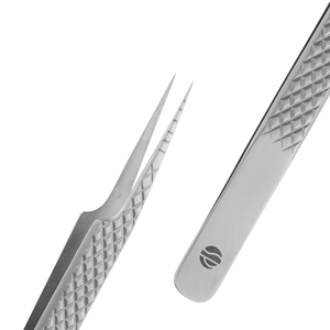 Pinzas para Pestañas con Agarre de Diamante, Herramientas para Pestañas de Acero Inoxidable, Antimagnéticas, Duraderas, Ligeras, Personalización de Precisión Disponible - Product Image 3