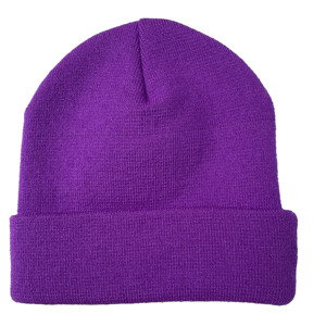 Bonnet tricoté chaud d'hiver en acrylique 100% personnalisé en usine avec étiquette tissée, style pêcheur, sport, ski - Product Image 1