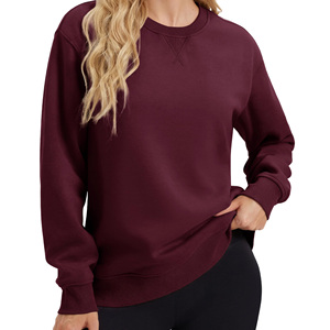 Sweat-shirt à capuche pour femme, vente en gros, séchage rapide, style streetwear décontracté, épaules tombantes, respirant, écologique - Product Image 5