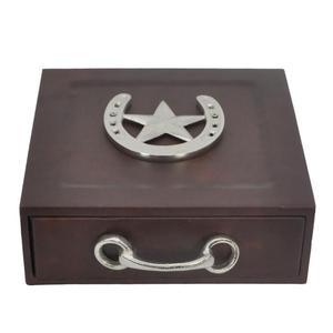 Multifunctional Style Leather Box Horse Shoe Badge Design Handmade Gift Box Latest Arrival Storage Boxes & <b>Bins</b> Cheap Price - Product Image 5