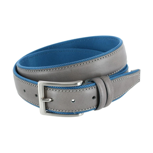 Ceintures de golf pour hommes en cuir véritable et nylon de haute qualité avec logo personnalisé, OEM, couleur cognac avec doublure marron, 35 mm, vente en gros, nouveauté - Product Image 5