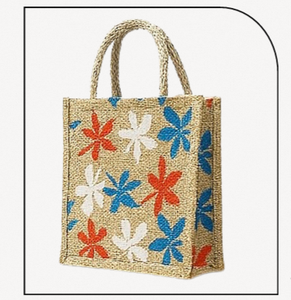 Bolsas de Yute y Algodón Premium con Asas de Cuerda, Diseño de Letras, Bolsa de Regalo Mediana para Comercio Minorista y Supermercados - Product Image 3