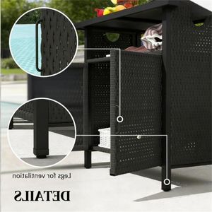 Tavolo da Bar da Esterno con Mobile Contenitore e Set Portasciugamani - Product Image 3