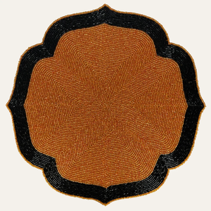 Ensemble de sets de table perlés élégants en verre argenté, épaisseur 5 mm, motif rayures de tigre, napperons et sous-plats de qualité supérieure - Product Image 6