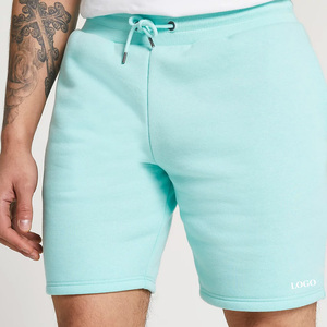 Shorts en molleton pour hommes à prix d'usine, shorts en coton, streetwear, shorts de survêtement en molleton bouclette avec impression personnalisée - Product Image 6