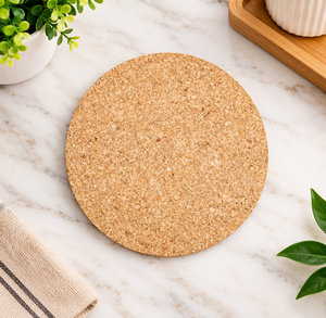 Ensemble de 4 sous-verres ronds en liège naturel pour hôtel, maison, restaurant, tapis et tampons de vente en gros au prix d'usine - Product Image 1