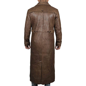 High Quality <b>Men</b> Leather <b>Coat</b> Stylish Genuine Leather Jacket Custom Logo Bulk Supply Unique Color Odm Production - Product Image 2