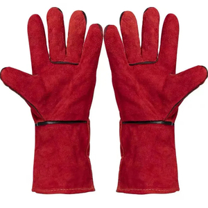 Anti-Slip MIG TIG Silicone-free Kevlar Liner Heat Resistant Leather Best Price Customized OEM Logo Welding <b>Gloves</b> - Product Image 4