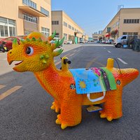 Manège Dinosaure Électrique Animatronique d'Extérieur pour Enfants Dino City, Équipement de Jeux Intérieur en Métal et Silicone, 100-500kg, pour Jeunes