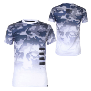 เสื้อยืดกราฟิกแบบยูนิเซ็กซ์สำหรับผู้ชาย ผ้าฝ้าย 100% เสื้อผ้าสต็อกจำนวนมาก พิมพ์ลายเรียบ พิมพ์ลายสีขาว สีดำ แบบซับลิเมชั่น - Product Image 4